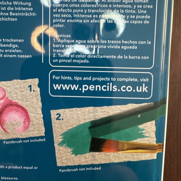 Derwent Inktense Art Ink Blocks Watersoluble Watercolor Drawing Sketching Set 12 - Picture 8 of 8